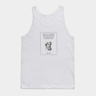 Epictetus Stoic Quote Tank Top